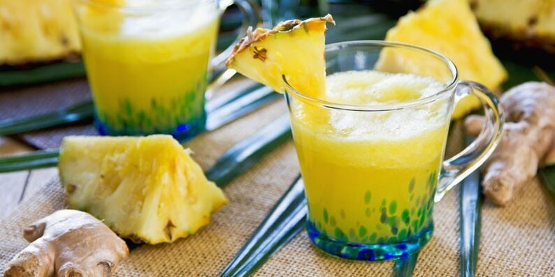 smoothie ананас барои талафоти вазн